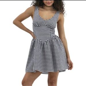 Black and White Gingham Dress
